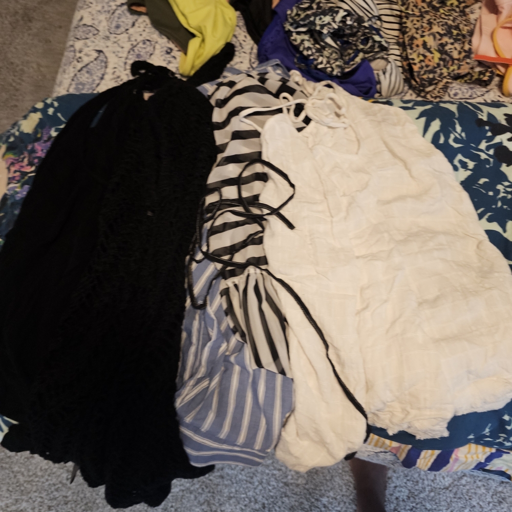 Black and White Striped Dresses